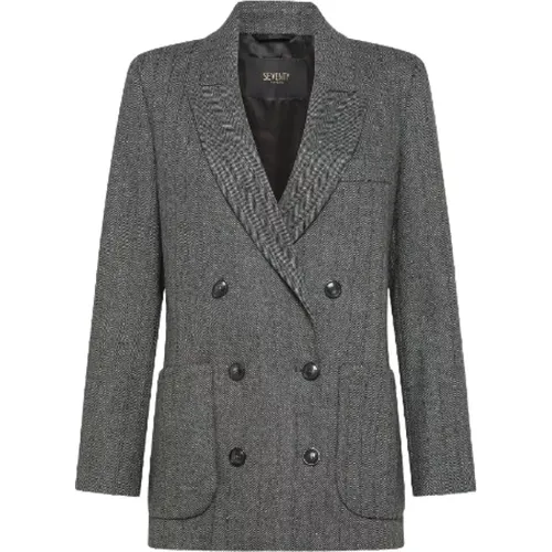 Grey Stylish Jackets Collection , female, Sizes: S - Seventy - Modalova