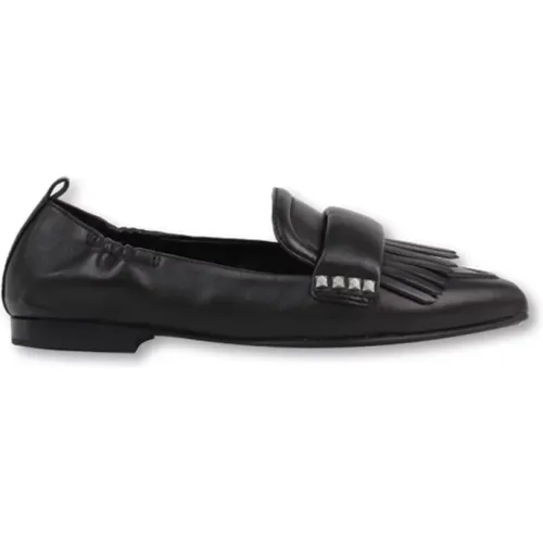 Leder Ballerina Flats mit 1,5 cm Absatz - Ash - Modalova