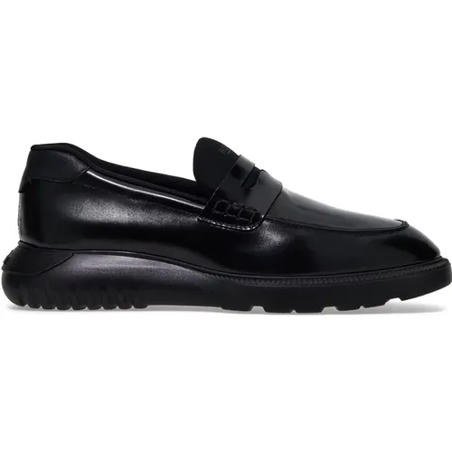 Leather Moccasin Shoes , male, Sizes: 4 UK - Hogan - Modalova