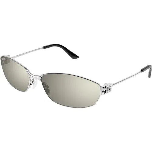 Oval Sunglasses with Innovative Hinge , unisex, Sizes: 65 MM - Balenciaga - Modalova