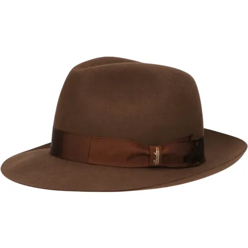 Filz Mittelrand Hut , Herren, Größe: 60 CM - Borsalino - Modalova