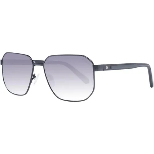 Stilvolle schwarze rechteckige Sonnenbrille - Guess - Modalova