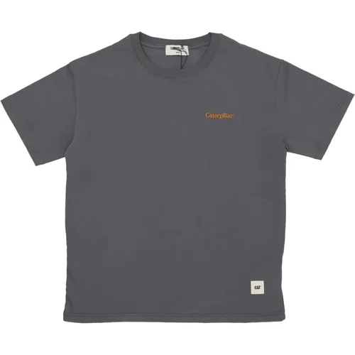 Linear Logo Tee Streetwear , Herren, Größe: S - CAT - Modalova