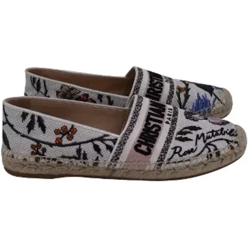 Pre-owned Canvas flats , female, Sizes: 5 UK - Dior Vintage - Modalova