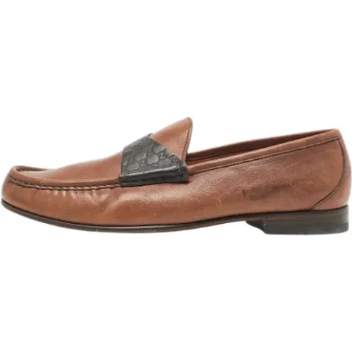 Pre-owned Leather flats , male, Sizes: 8 UK - Gucci Vintage - Modalova