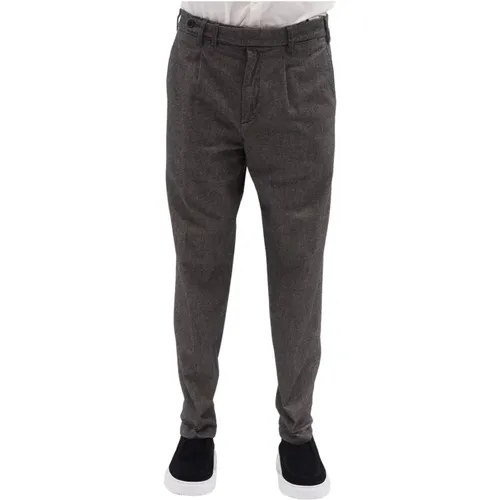Birdseye Trousers in Grey by , male, Sizes: M, 2XL, L, XL - At.P.Co - Modalova