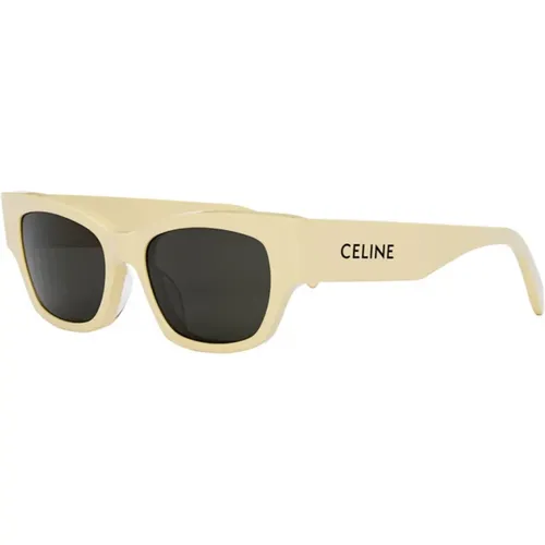 Monochrome Cat-eye Sunglasses Grey , female, Sizes: 54 MM - Celine - Modalova