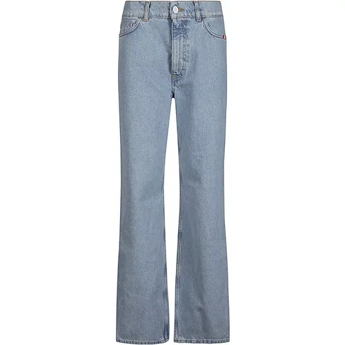 Denim Logo Jeans , female, Sizes: W28 - Amish - Modalova