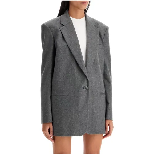 Oversized Wool Flannel Blazer , female, Sizes: S - Andamane - Modalova