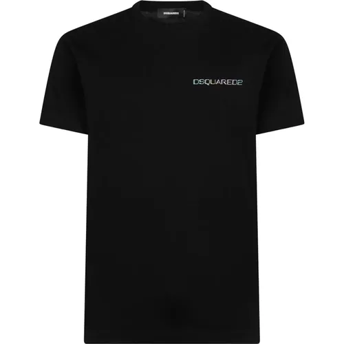 Cotton T-shirt with Logo Print , male, Sizes: L, XL, S, 3XL, 2XL, M - Dsquared2 - Modalova