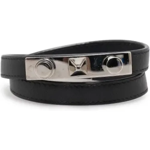 Pre-owned Leather bracelets , female, Sizes: ONE SIZE - Yves Saint Laurent Vintage - Modalova