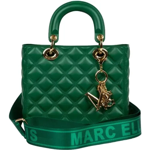 Flat Missy M Emerald Bag , female, Sizes: ONE SIZE - Marc Ellis - Modalova