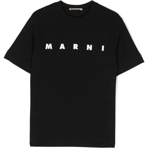 T-Shirt,Logo Jersey T-Shirt Marni - Marni - Modalova