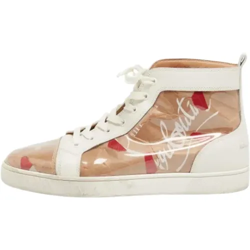 Pre-owned Leather sneakers , female, Sizes: 11 1/2 UK - Christian Louboutin Pre-owned - Modalova