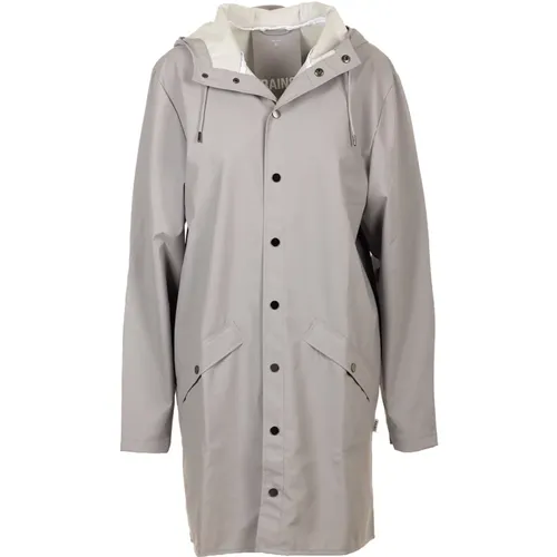Coats Grey , female, Sizes: M, S, XS - Rains - Modalova