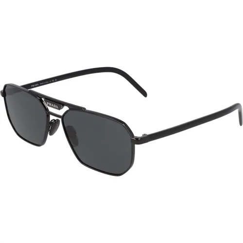 Moderne Metall Piloten Sonnenbrille , unisex, Größe: 57 MM - Prada - Modalova