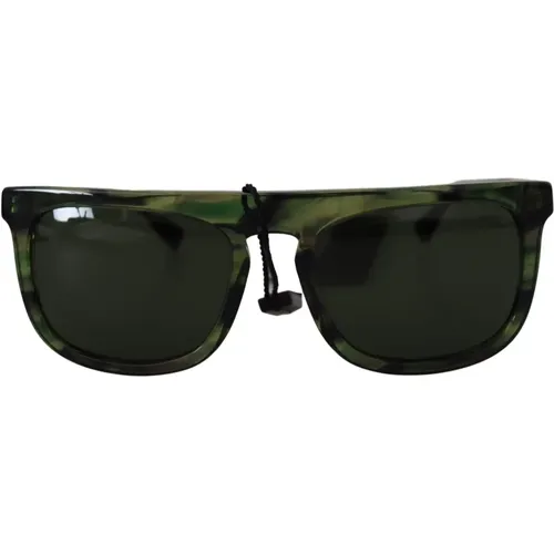 Frame Black Lens Sunglasses , unisex, Sizes: ONE SIZE - Dolce & Gabbana - Modalova