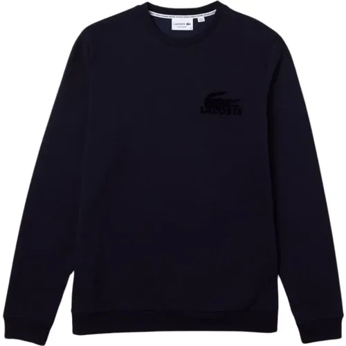 Iconic Baumwoll-Sweatshirt - Blau , Herren, Größe: 2XL - Lacoste - Modalova