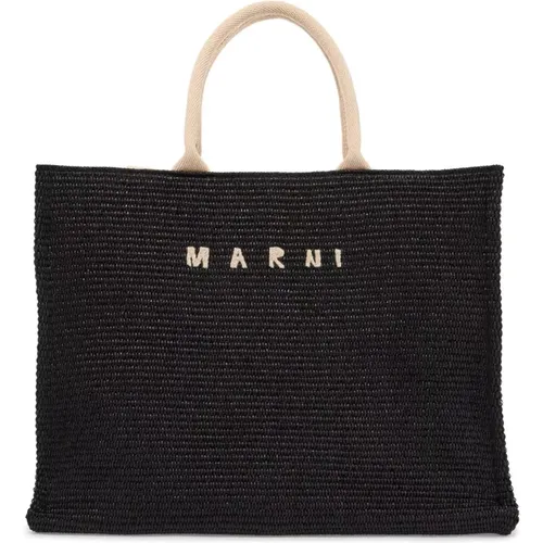 Raffia-Effekt-Tote-Tasche Marni - Marni - Modalova