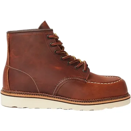 Classic Moc Toe Copper Boots , male, Sizes: 9 1/2 UK, 11 UK, 7 1/2 UK, 8 1/2 UK, 10 UK, 9 UK - Red Wing Shoes - Modalova