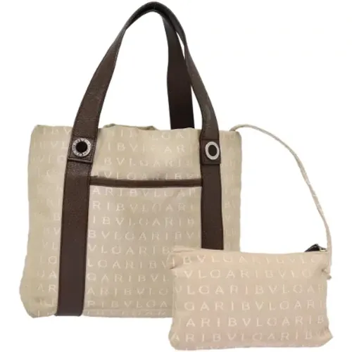 Pre-owned Canvas totes , female, Sizes: ONE SIZE - Bvlgari Vintage - Modalova