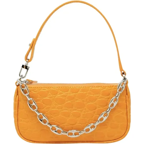 Croco Leather Handbag Ss23 , female, Sizes: ONE SIZE - By FAR - Modalova