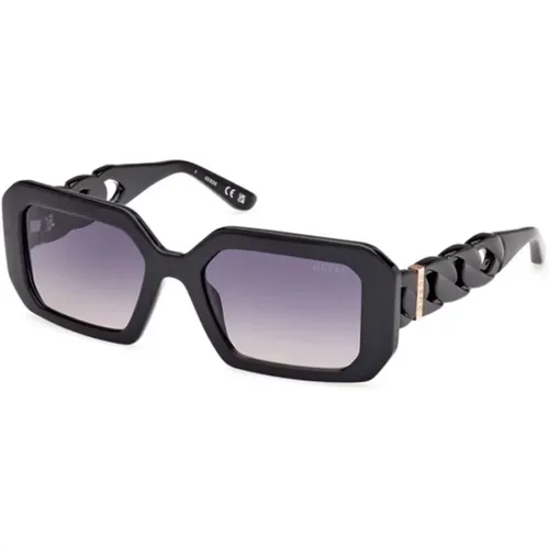 Gradient Smoke Sunglasses in Shiny , female, Sizes: 54 MM - Guess - Modalova
