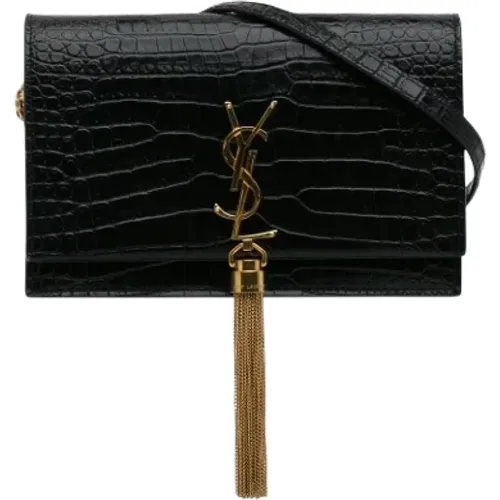 Pre-owned Leather crossbody-bags , female, Sizes: ONE SIZE - Yves Saint Laurent Vintage - Modalova