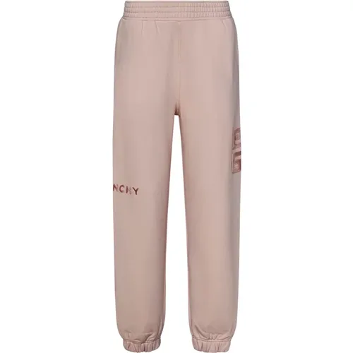 Velvet Trousers with Signature , female, Sizes: S - Givenchy - Modalova