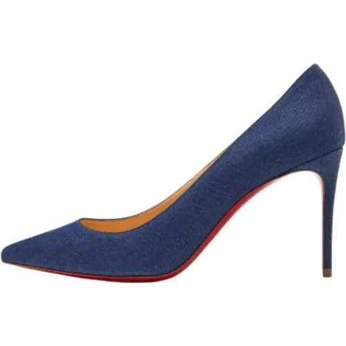 Pre-owned Denim heels , female, Sizes: 5 UK - Christian Louboutin Pre-owned - Modalova