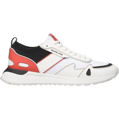 Trendige Rote und Weiße Sneakers für Herren , Herren, Größe: 41 EU - Michael Kors - Modalova