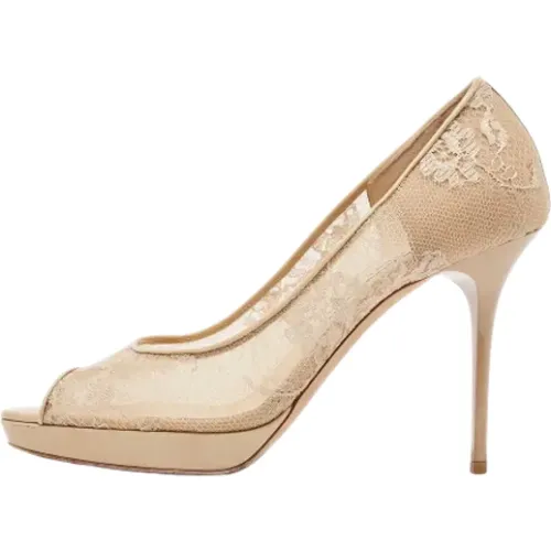 Pre-owned Lace heels , female, Sizes: 6 UK - Jimmy Choo Pre-owned - Modalova