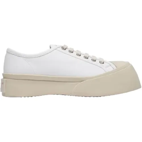 Pre-owned Leather sneakers , female, Sizes: 4 UK - Marni Pre-owned - Modalova