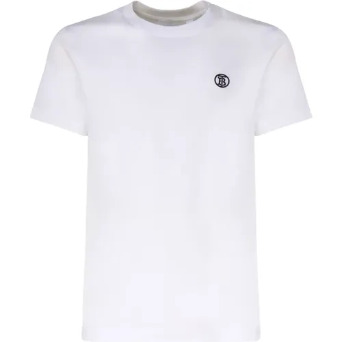 Jersey Weave Logo T-shirt , male, Sizes: S - Burberry - Modalova