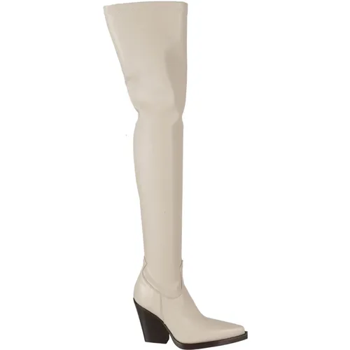 Stylish Over-the-Knee Boot , female, Sizes: 4 1/2 UK, 5 1/2 UK - Paris Texas - Modalova