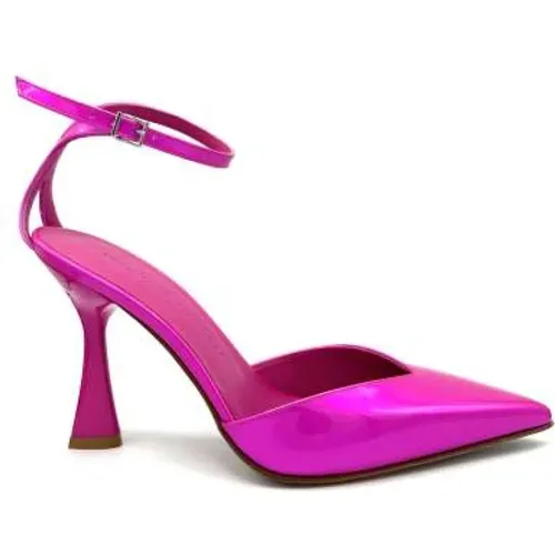 Fuchsia Patent Leather Pumps , female, Sizes: 4 UK, 3 UK, 5 UK - Sergio Levantesi - Modalova