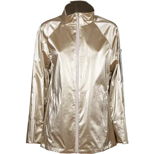 Metallic Gold Badan Jacket , female, Sizes: XS, S - Max Mara - Modalova