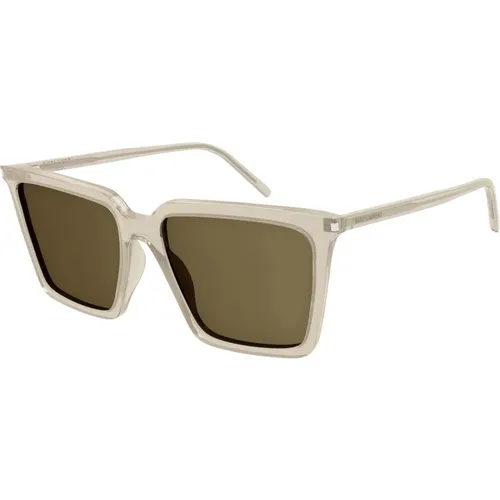 Stylische Sonnenbrille , Damen, Größe: 56 MM - Saint Laurent - Modalova