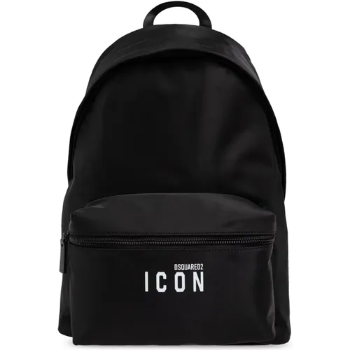 Backpack with logo , male, Sizes: ONE SIZE - Dsquared2 - Modalova