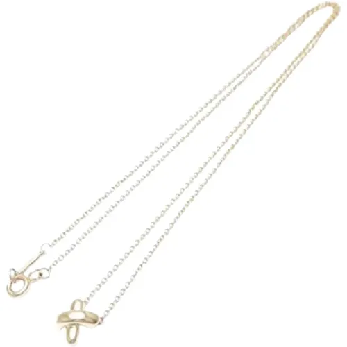 Pre-owned Gold necklaces , female, Sizes: ONE SIZE - Tiffany & Co. Pre-owned - Modalova