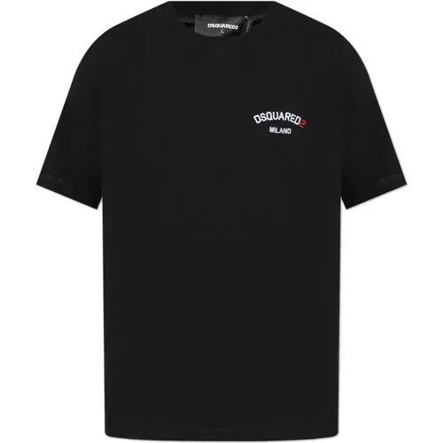 T-Shirt mit Logo , Herren, Größe: M - Dsquared2 - Modalova