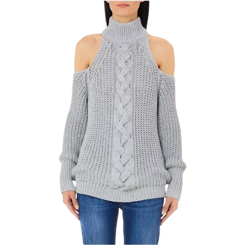 Cut Out Pullover in Grau , Damen, Größe: XS - Liu Jo - Modalova