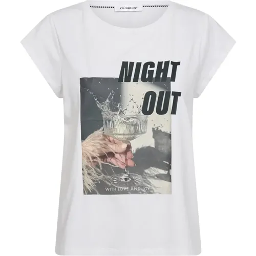 Graphic Tee Nightcc Out Top , female, Sizes: S, XS, M, L, XL - Co'Couture - Modalova