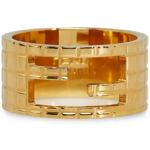 Pre-owned Metal rings , female, Sizes: ONE SIZE - Fendi Vintage - Modalova