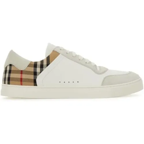 Multicolor Leather Sneakers Ss2024 Model 8069089_A9022 , male, Sizes: 9 UK - Burberry - Modalova