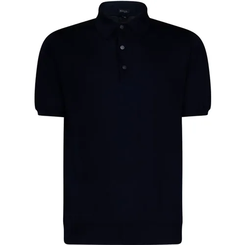 Dark Cotton Polo Shirt , male, Sizes: S, M, L - Kiton - Modalova