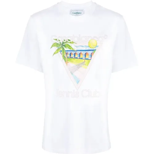 Tennis Club Icon Grafikdruck T-shirt - Casablanca - Modalova