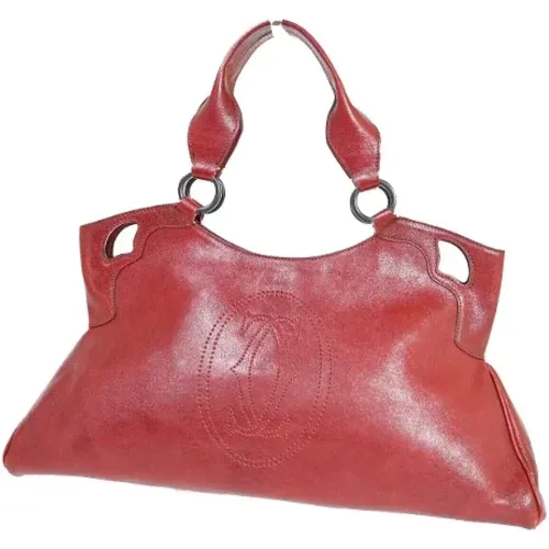 Pre-owned Leather handbags , female, Sizes: ONE SIZE - Cartier Vintage - Modalova