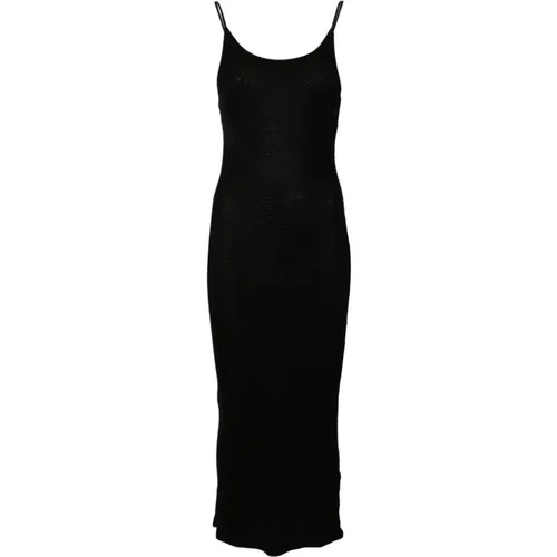 Ribbed Maxi Dress , female, Sizes: L, M - majestic filatures - Modalova