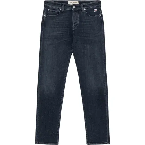 Dark wash slim fit denim jeans , male, Sizes: W29, W32, W30, W31, W35, W33 - Roy Roger's - Modalova